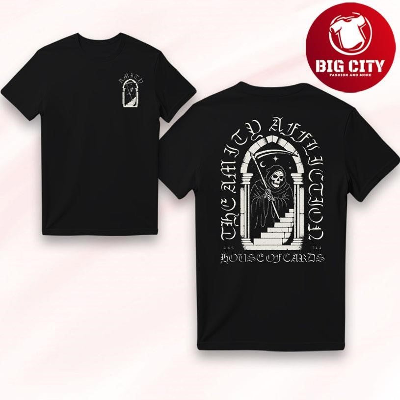 The Amity Affliction House Of Cards 2026 Two Sided - Adult & Kids T-Shirts, Sweatshirts & Hoodies apparel design preview 1