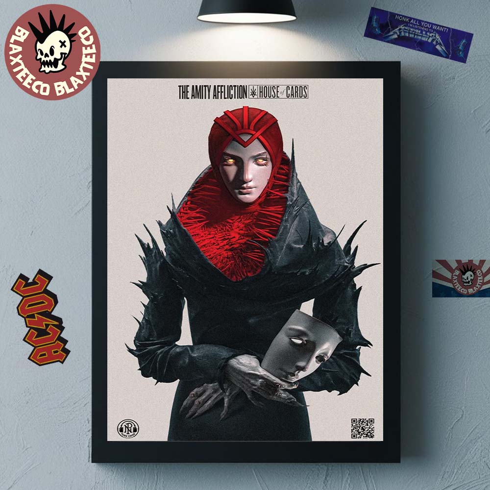 The Amity Affliction House Of Cards Album Cover Art - Adult & Kids T-Shirts, Sweatshirts & Hoodies apparel design preview 1