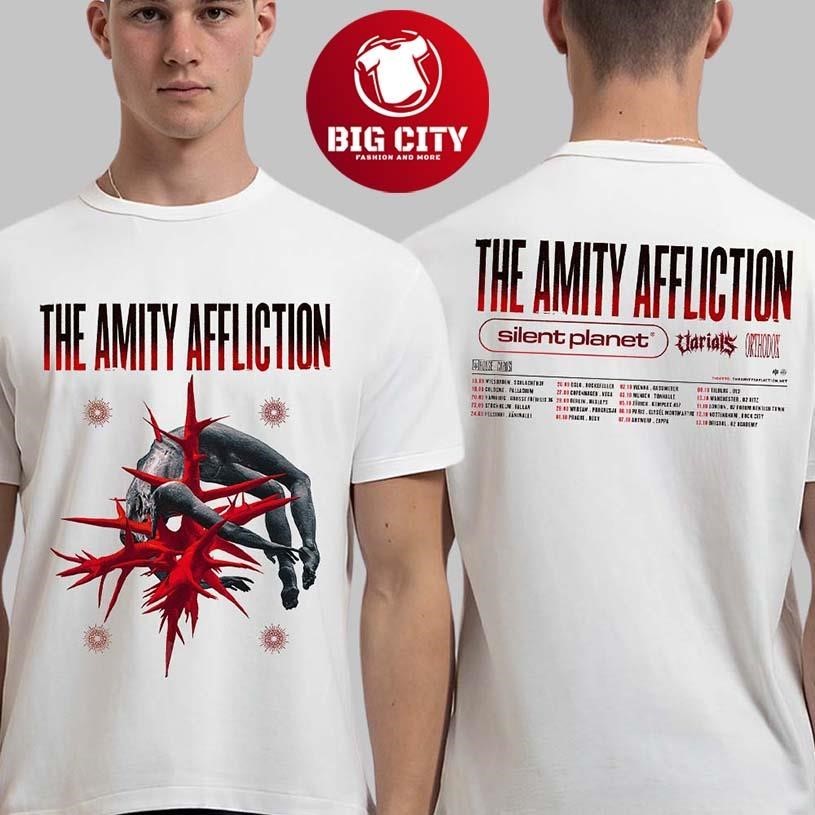 The Amity Affliction House Of Cards Europe 2026 Tour - Adult & Kids T-Shirts, Sweatshirts & Hoodies apparel design preview 1