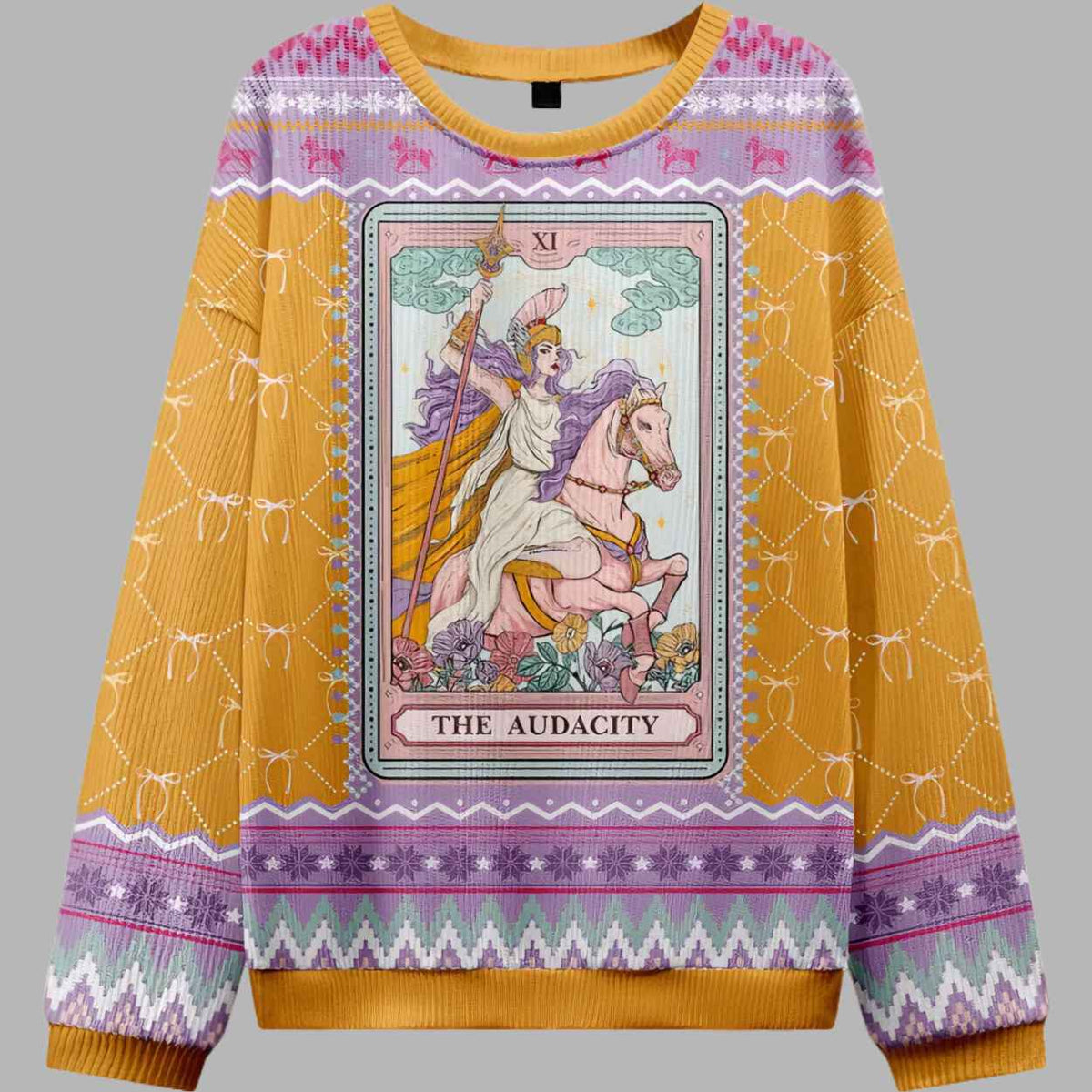 The Audacity Tarot Card 3D Ugly Christmas Sweater - Holiday Gift product image