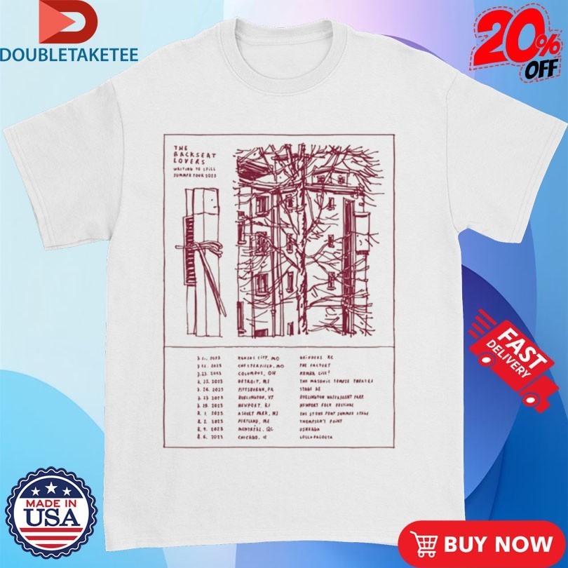 The Backseat Lovers US Tour 2023 Summer - Adult & Kids T-Shirts, Sweatshirts & Hoodies apparel design preview 1