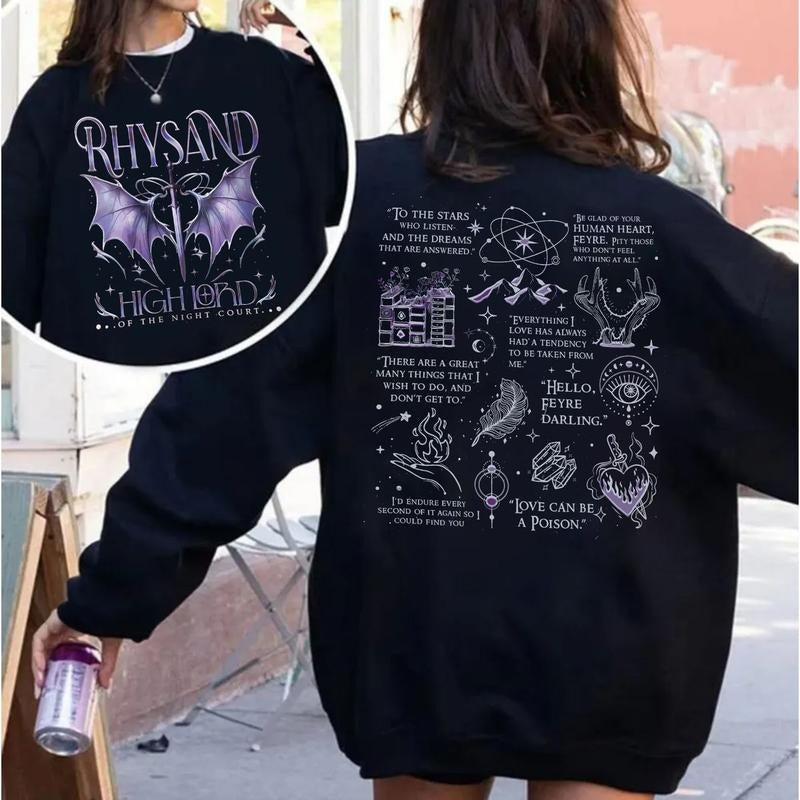 Bat Rhysand Acotar Night Court Illyrians Cassian - Adult & Kids T-Shirts, Sweatshirts & Hoodies apparel design preview 1