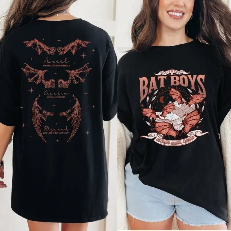 Bat ACOTAR Night Court Illyrians Thorns Roses - Adult & Kids T-Shirts, Sweatshirts & Hoodies apparel design preview 1