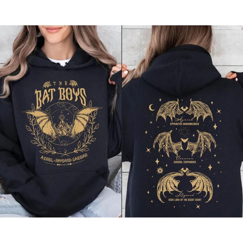 Bat Acotar Night Court Illyrians Thorns Roses Rhysand - Adult & Kids T-Shirts, Sweatshirts & Hoodies apparel design preview 1