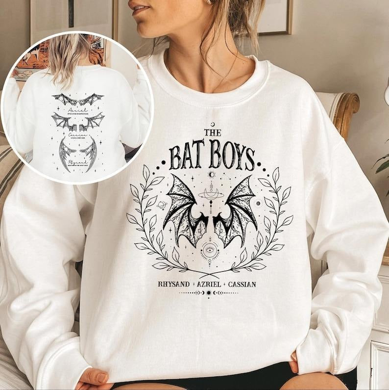 Bat Vintage Acotar Bookish Night Court Illyrians - Adult & Kids T-Shirts, Sweatshirts & Hoodies apparel design preview 1