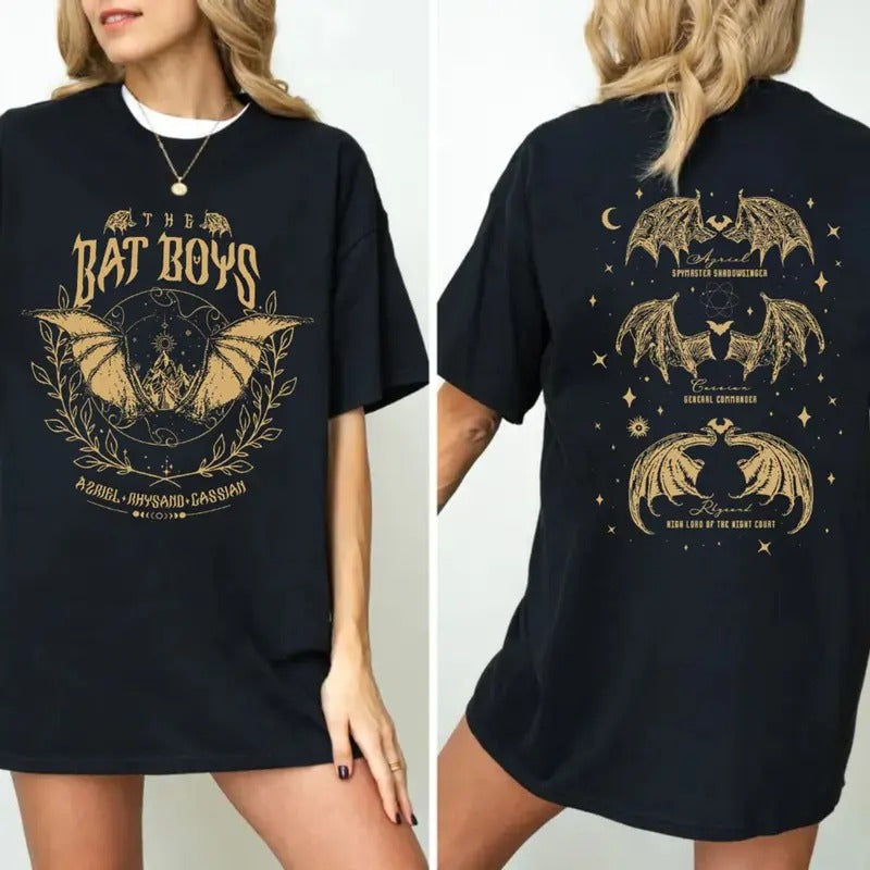 Bat Acotar Night Court Illyrians Thorns Roses Rhysand - Adult & Kids T-Shirts, Sweatshirts & Hoodies apparel design preview 1
