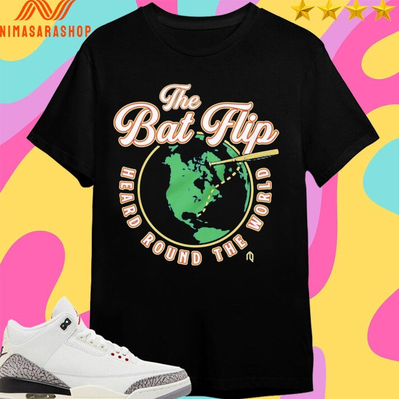 The Bat Flip World Heard Round - Adult & Kids T-Shirts, Sweatshirts & Hoodies apparel design preview 1