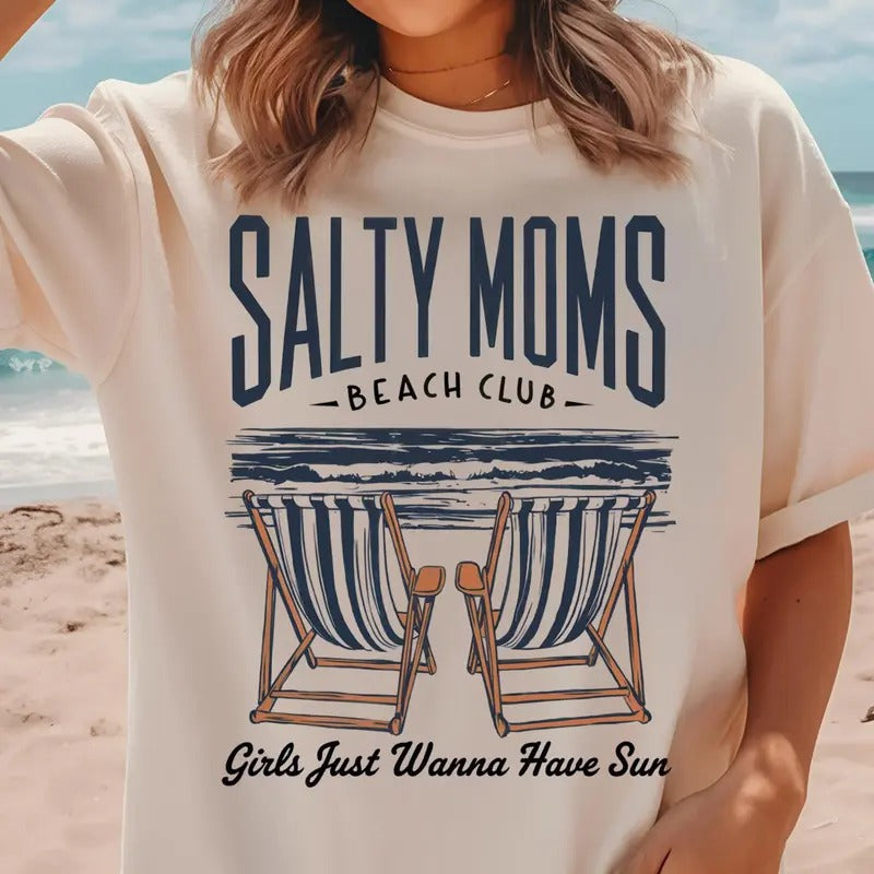 Beach Club Summer Retro Girl Funny Sarcastic Mom - Adult & Kids T-Shirts, Sweatshirts & Hoodies apparel design preview 1