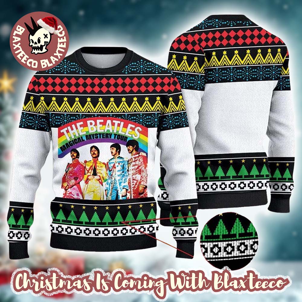 The Beatles 1980 Magical Mystery Tour Xmas Gifts For Fan Ugly Christmas Sweater - Holiday Gift product image