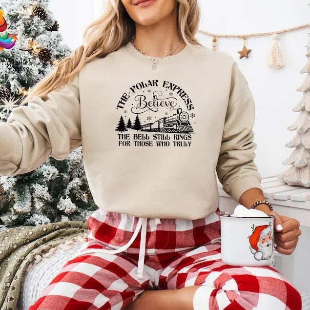 Bell Still Ring Believe Train Xmas Hoodiestyle{N002}2 - Adult & Kids T-Shirts, Sweatshirts & Hoodies apparel design preview 1
