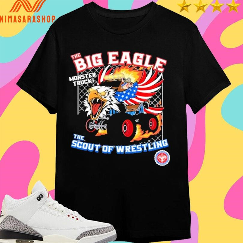 The Big Eagle Monster Truck Scout Of Wrestling - Adult & Kids T-Shirts, Sweatshirts & Hoodies apparel design preview 1