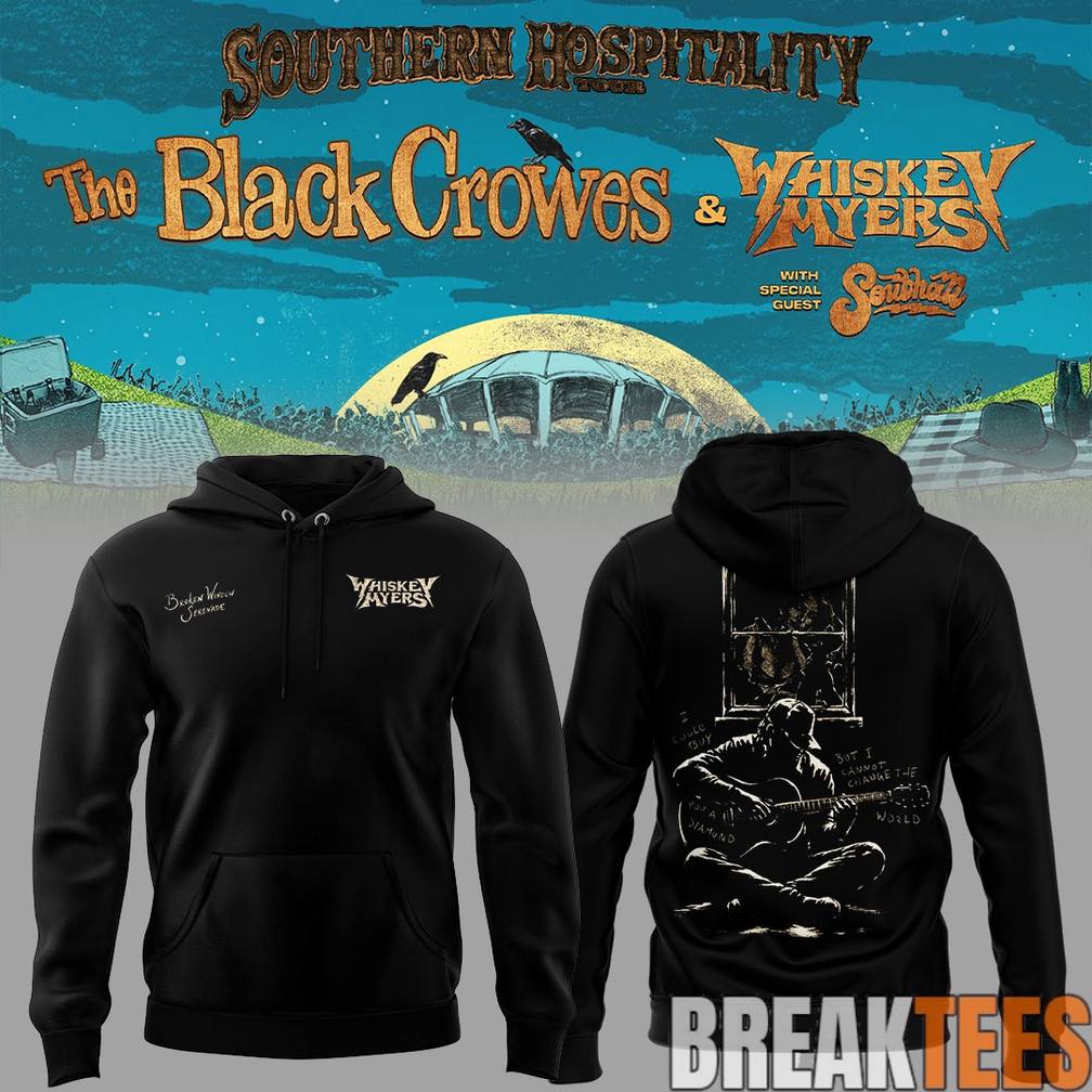 The Black Crowes x Whiskey Myers Southern Hospitality - Adult & Kids T-Shirts, Sweatshirts & Hoodies apparel design preview 1