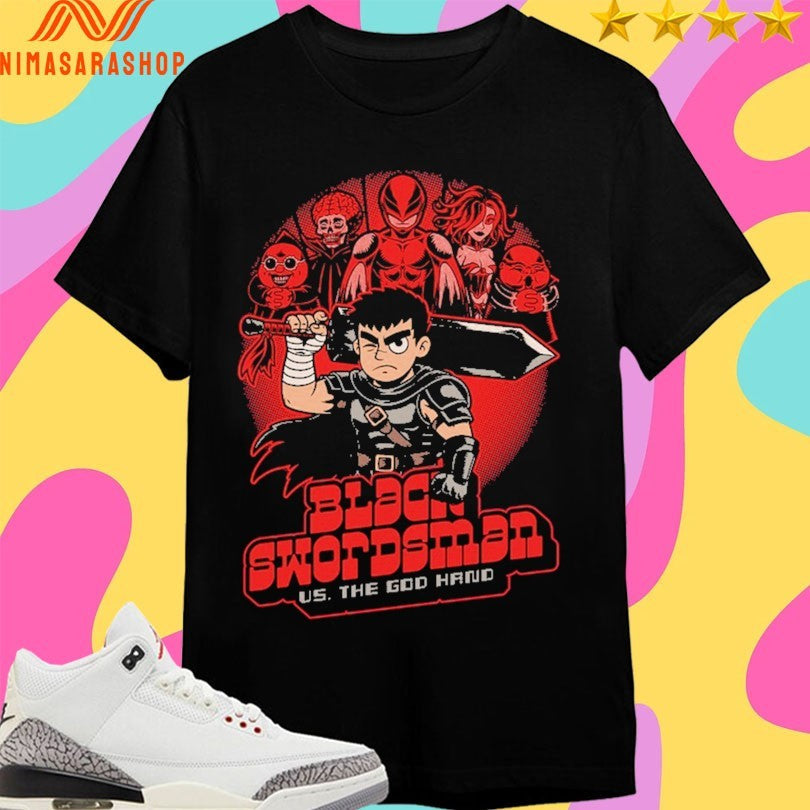 The Black Swordsman Us God Hand - Adult & Kids T-Shirts, Sweatshirts & Hoodies apparel design preview 1