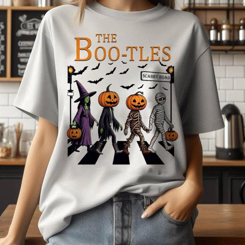 Boo Tles Parody Halloween Trick Treat Spooky Season - Adult & Kids T-Shirts, Sweatshirts & Hoodies apparel design preview 1