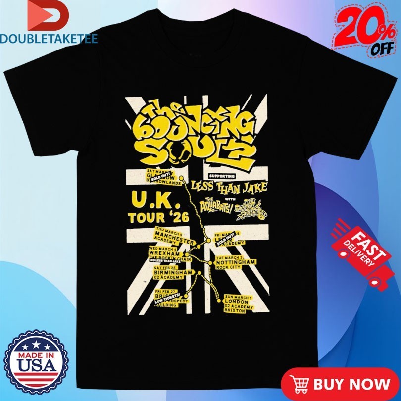 The Bouncing Souls Tour UK 2026 - Adult & Kids T-Shirts, Sweatshirts & Hoodies apparel design preview 1