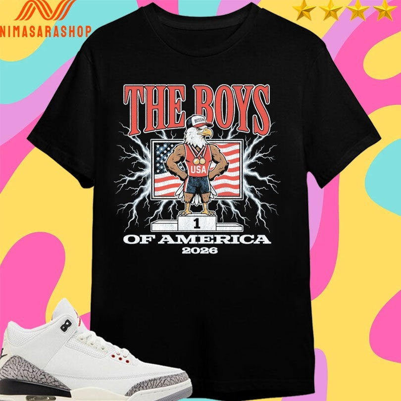 The Boys Of America 2026 Eagle Vintage - Adult & Kids T-Shirts, Sweatshirts & Hoodies apparel design preview 1