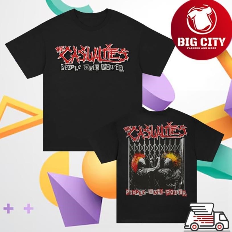 The Casualties Official People Over Power Two Sided - Adult & Kids T-Shirts, Sweatshirts & Hoodies apparel design preview 1