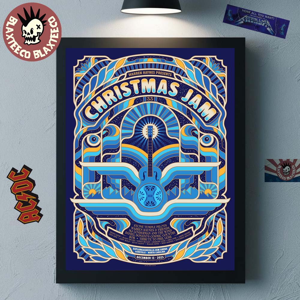 The Christmas Jam 2025 Festival Warren Haynes - Adult & Kids T-Shirts, Sweatshirts & Hoodies apparel design preview 1