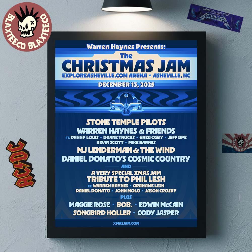 The Christmas Jam 2025 Full Lineup Poster In - Adult & Kids T-Shirts, Sweatshirts & Hoodies apparel design preview 1
