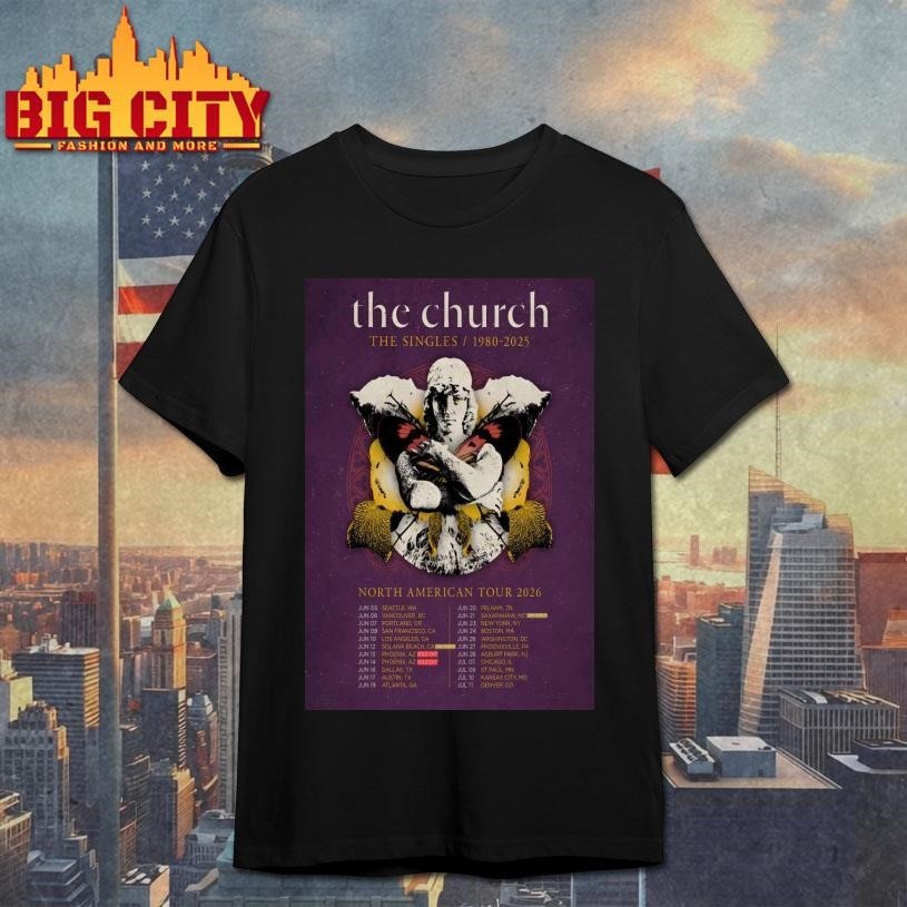 The Church North American Tour 2026 Poster - Adult & Kids T-Shirts, Sweatshirts & Hoodies apparel design preview 1