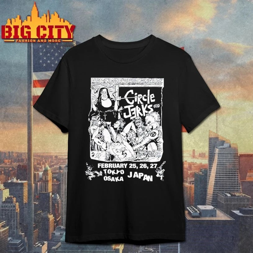 The Circle Jerks Tour Tokyo Osaka Japan Feb 2026 - Adult & Kids T-Shirts, Sweatshirts & Hoodies apparel design preview 1