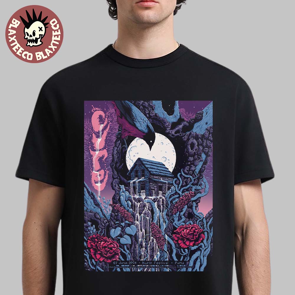 The Cure North Festival 2026 Headline Event In Porto - Adult & Kids T-Shirts, Sweatshirts & Hoodies apparel design preview 1