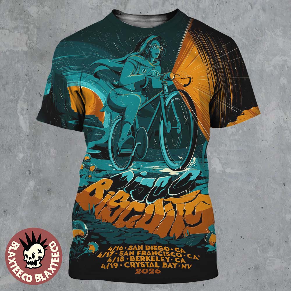 The Disco Biscuits Bicycle Day West Coast 2026 Tour - Adult & Kids T-Shirts, Sweatshirts & Hoodies apparel design preview 1