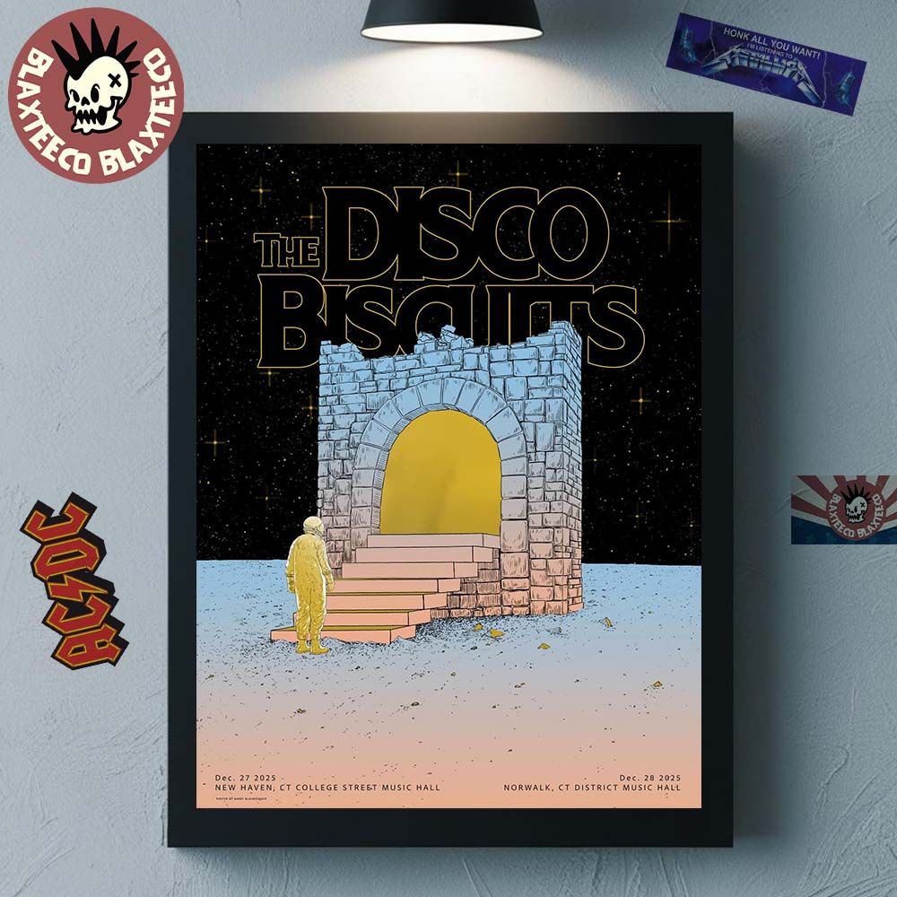 The Disco Biscuits Connecticut 2025 Event Poster For - Adult & Kids T-Shirts, Sweatshirts & Hoodies apparel design preview 1