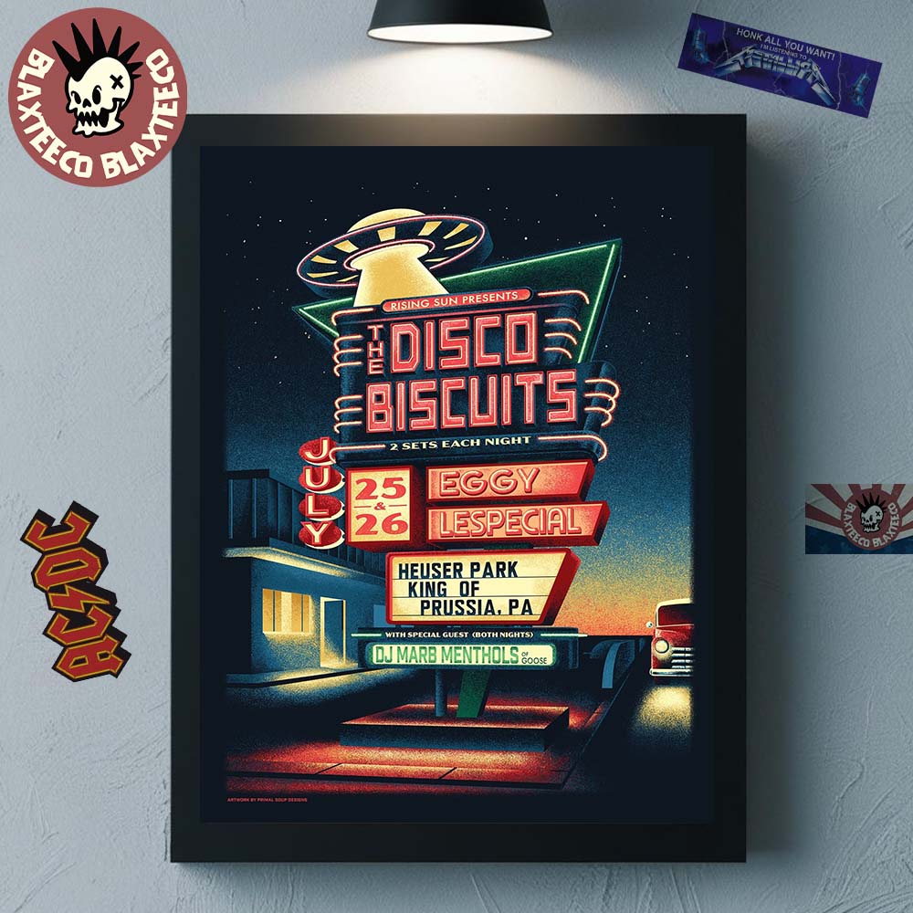 The Disco Biscuits Heuser Park King Of Prussia PA - Adult & Kids T-Shirts, Sweatshirts & Hoodies apparel design preview 1