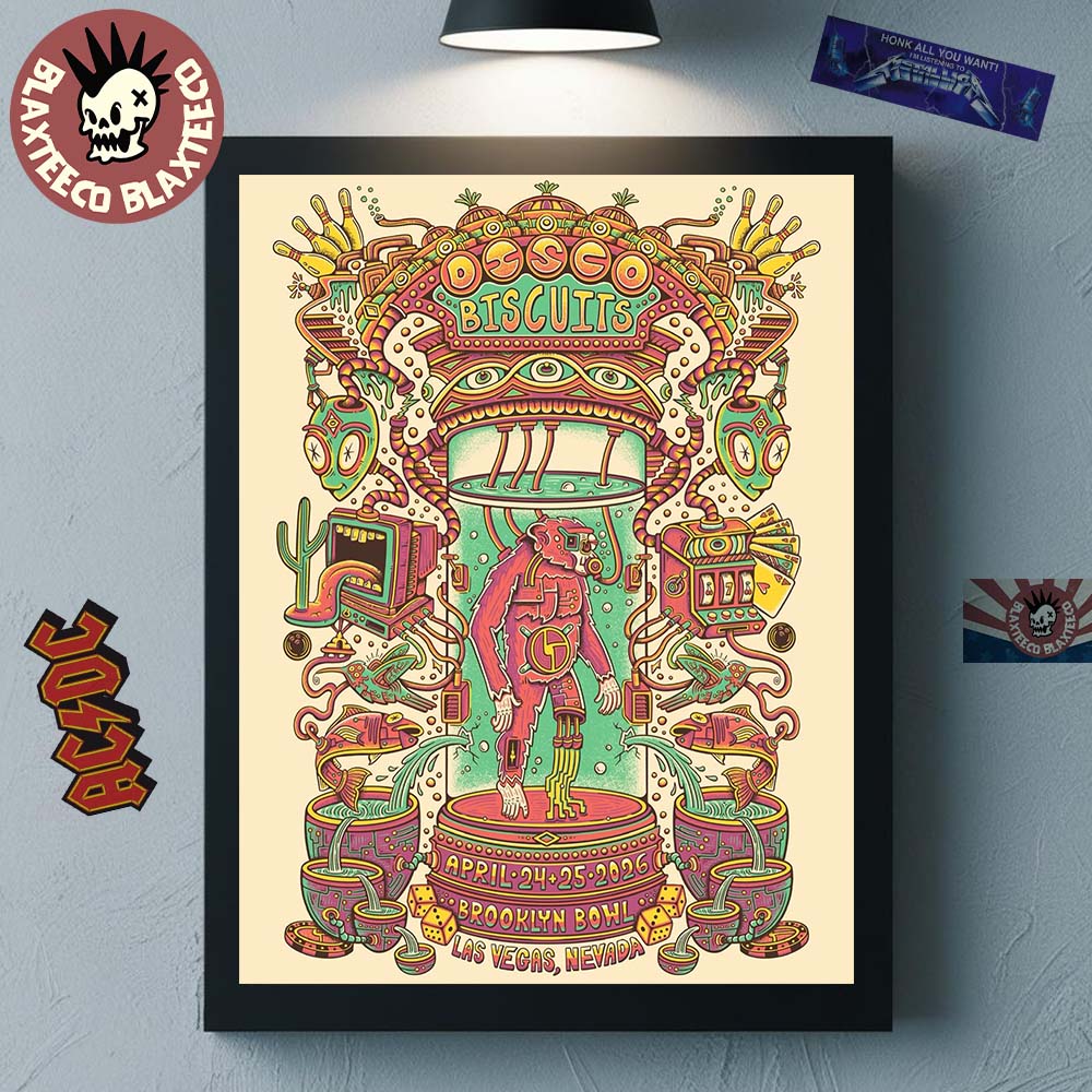 The Disco Biscuits Las Vegas Nevada 2025 Event Poster - Adult & Kids T-Shirts, Sweatshirts & Hoodies apparel design preview 1
