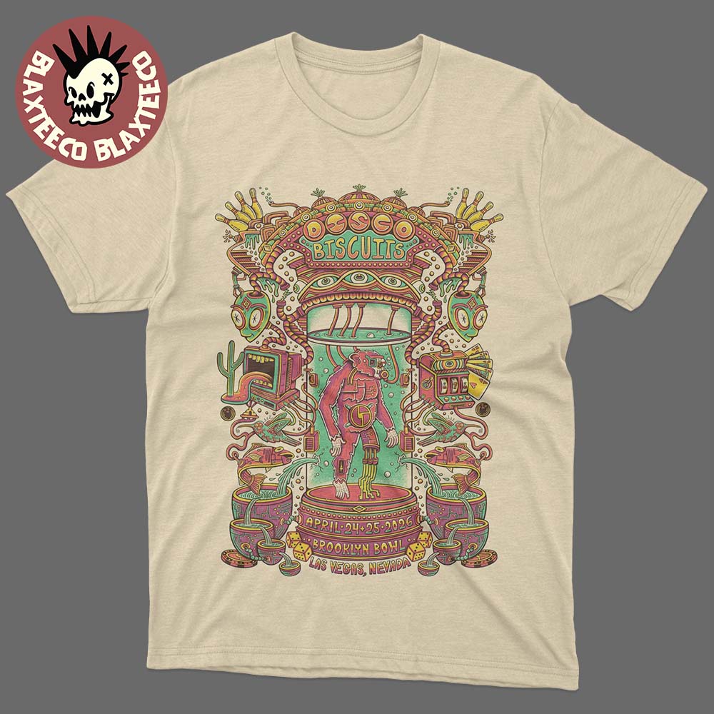 The Disco Biscuits Las Vegas Nevada 2025 Event Poster - Adult & Kids T-Shirts, Sweatshirts & Hoodies apparel design preview 1