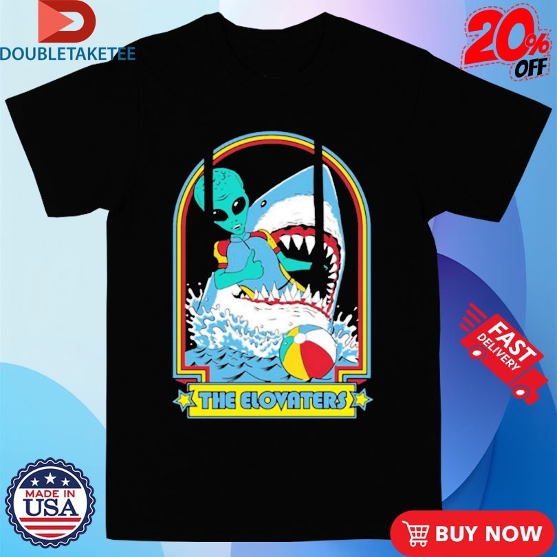 The Elovaters Alien Shark - Adult & Kids T-Shirts, Sweatshirts & Hoodies apparel design preview 1