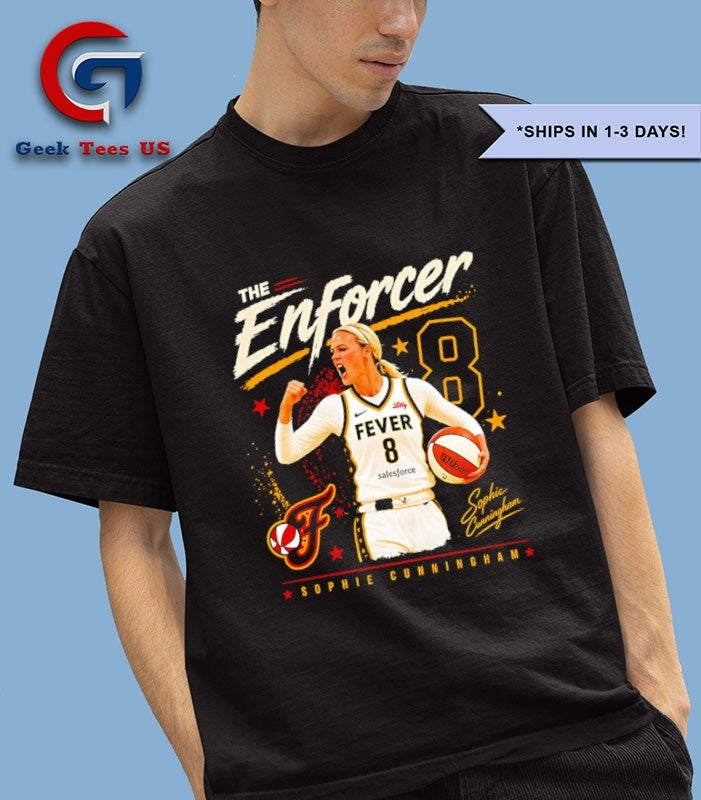 The Enforcer 8 Sophie Cunningham Indiana Fever WNBA - Adult & Kids T-Shirts, Sweatshirts & Hoodies apparel design preview 1