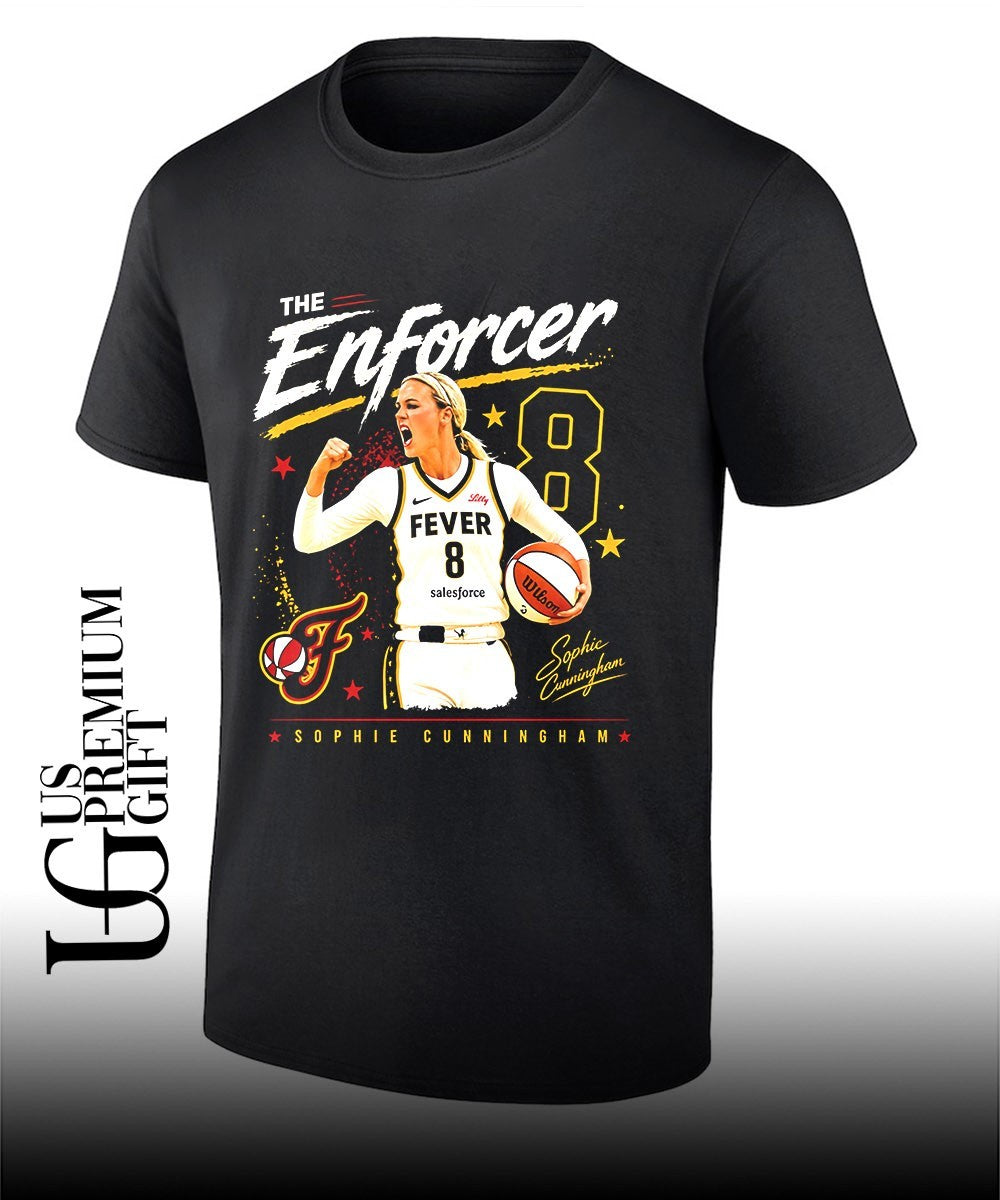 The Enforcer 8 Sophie Cunningham Indiana Fever WNBA - Adult & Kids T-Shirts, Sweatshirts & Hoodies apparel design preview 1