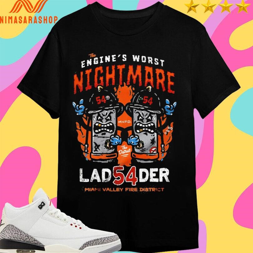 The Engine’s Worst Nightmare Ladder 54 Miami - Adult & Kids T-Shirts, Sweatshirts & Hoodies apparel design preview 1