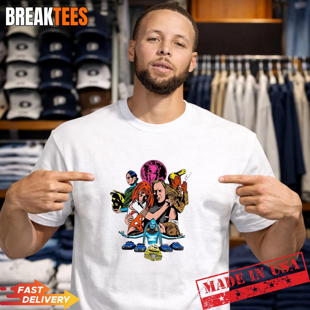 The Fifth Element science fiction film 1997 cartoon - Adult & Kids T-Shirts, Sweatshirts & Hoodies apparel design preview 1