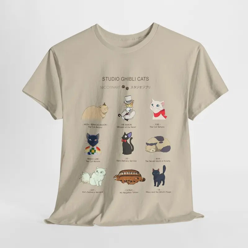 Ghibli Cats Studio Anime Hayao Miyazaki Howl Haku - Adult & Kids T-Shirts, Sweatshirts & Hoodies apparel design preview 1