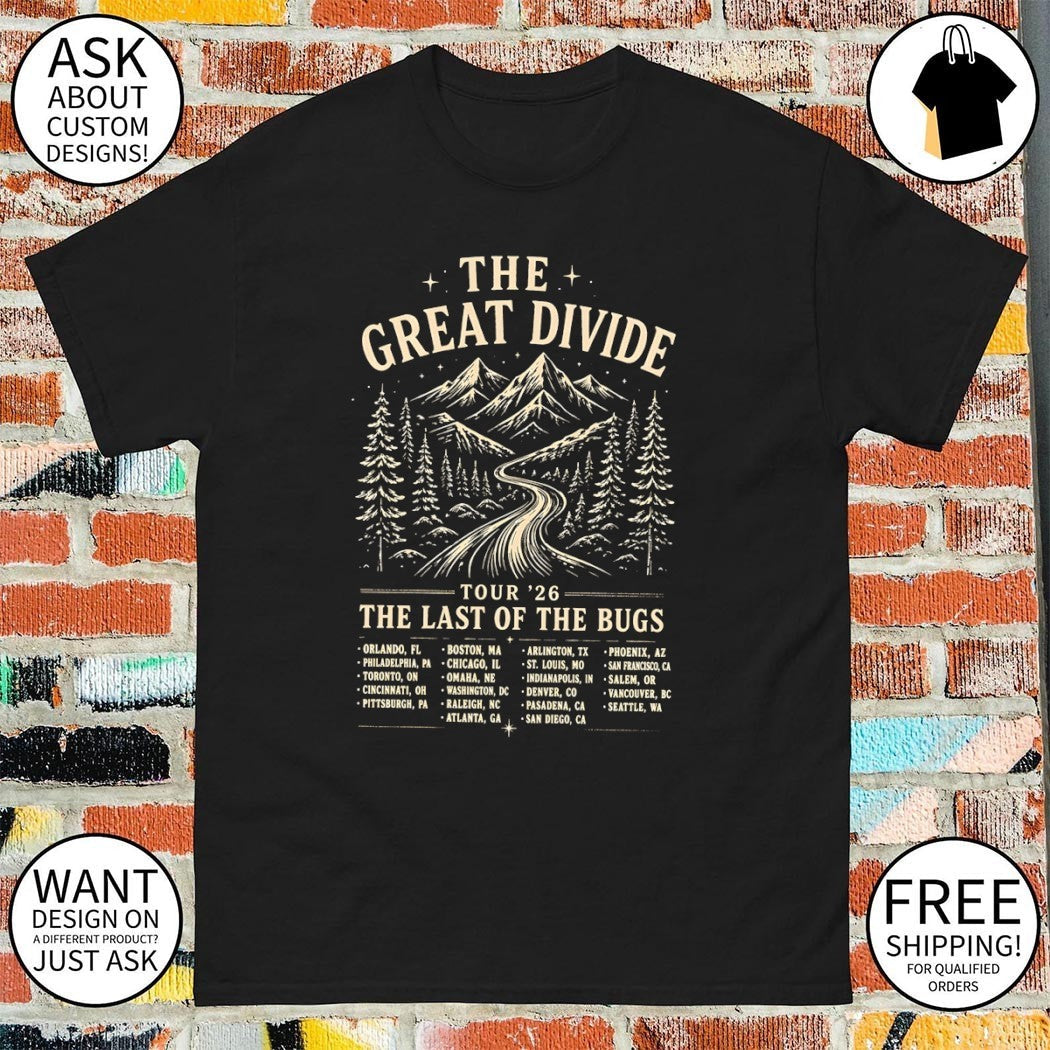 The Great Divide tour '26 Last of Bugs vintage - Adult & Kids T-Shirts, Sweatshirts & Hoodies apparel design preview 1