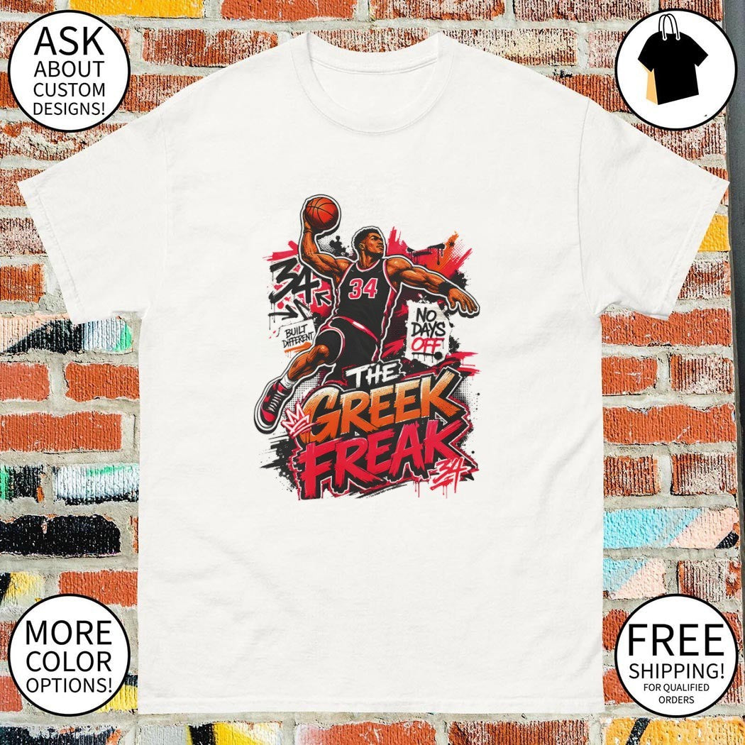 The Greek Freak Giannis Antetokounmpo Graphic - Adult & Kids T-Shirts, Sweatshirts & Hoodies apparel design preview 1