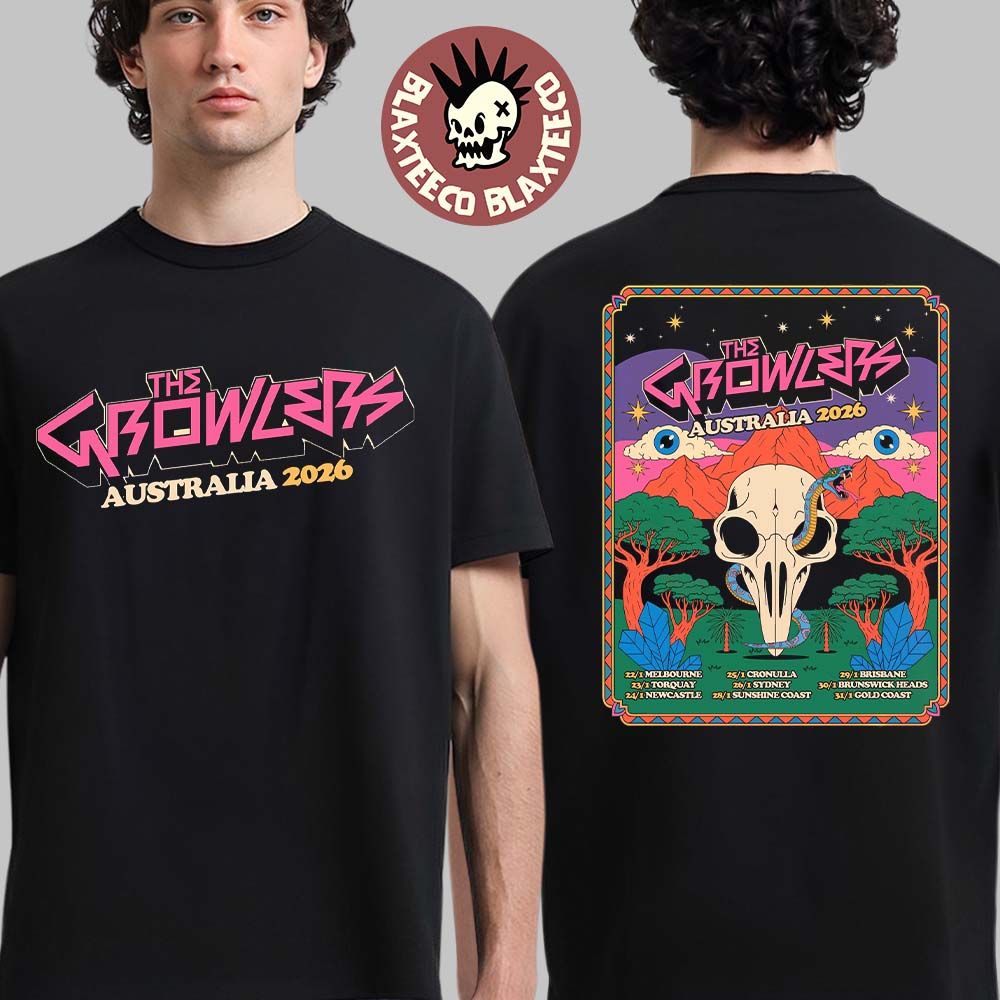 The Growlers Australia 2026 Tour Schedule Dates Two - Adult & Kids T-Shirts, Sweatshirts & Hoodies apparel design preview 1
