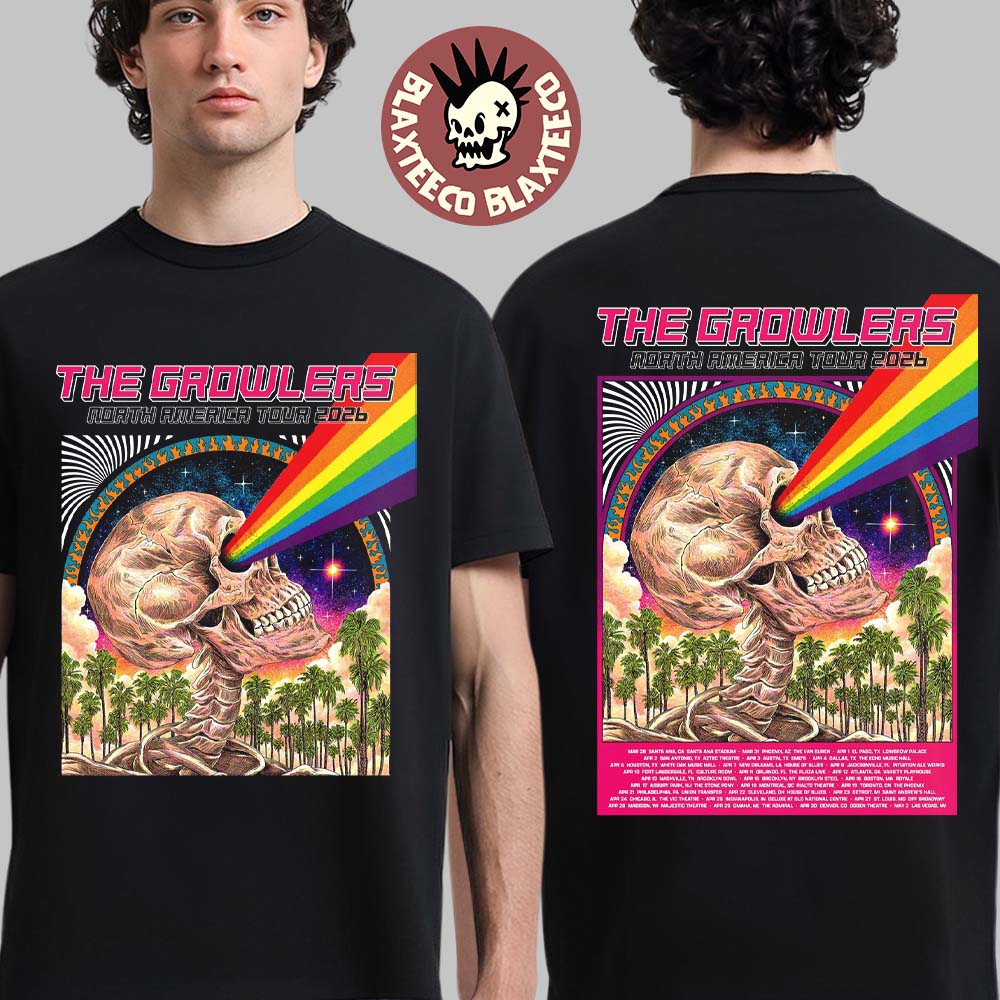 The Growlers North America Tour 2026 Schedule Dates - Adult & Kids T-Shirts, Sweatshirts & Hoodies apparel design preview 1