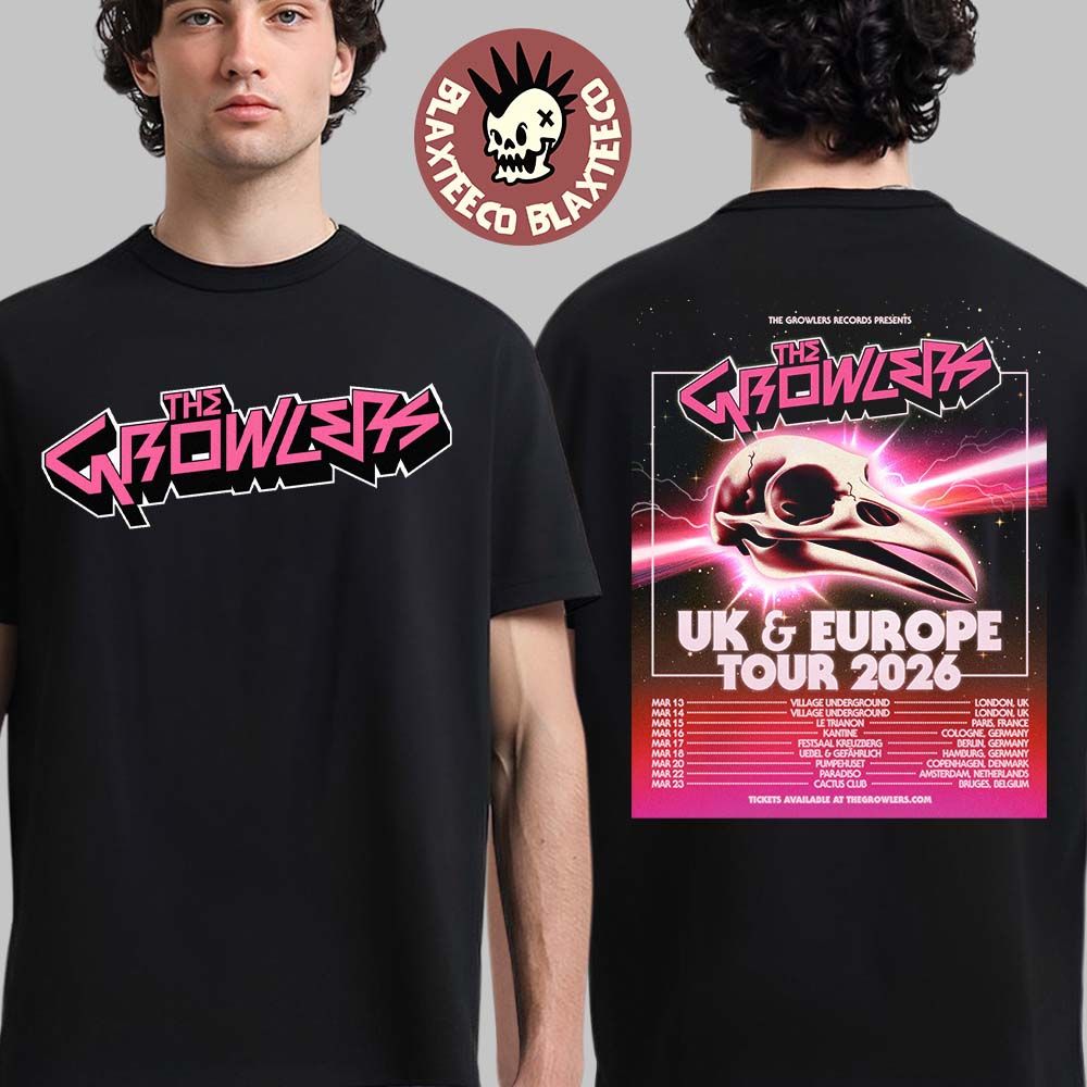 The Growlers UK And Europe Tour 2026 Schedule Dates - Adult & Kids T-Shirts, Sweatshirts & Hoodies apparel design preview 1