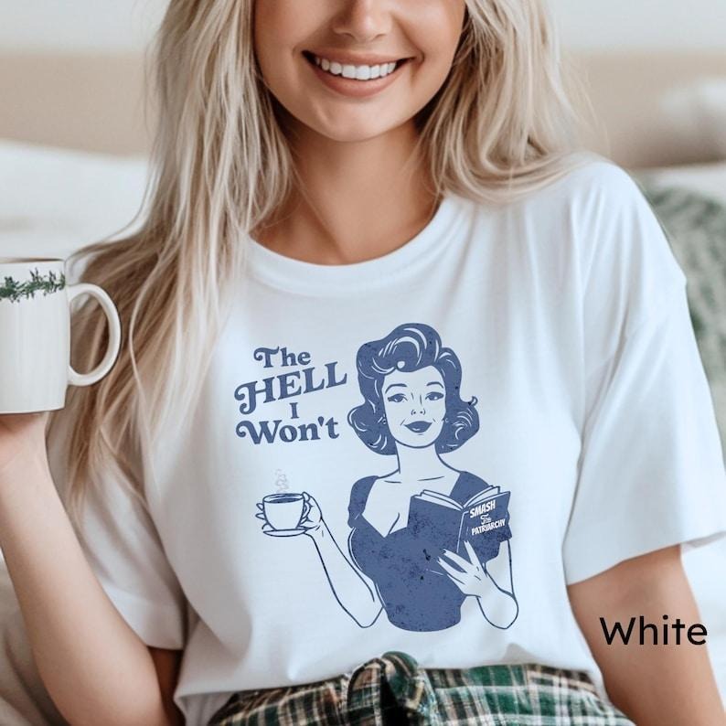 Hell I Won'T Resistance Retro Rights Boss Lady Smash - Adult & Kids T-Shirts, Sweatshirts & Hoodies apparel design preview 1