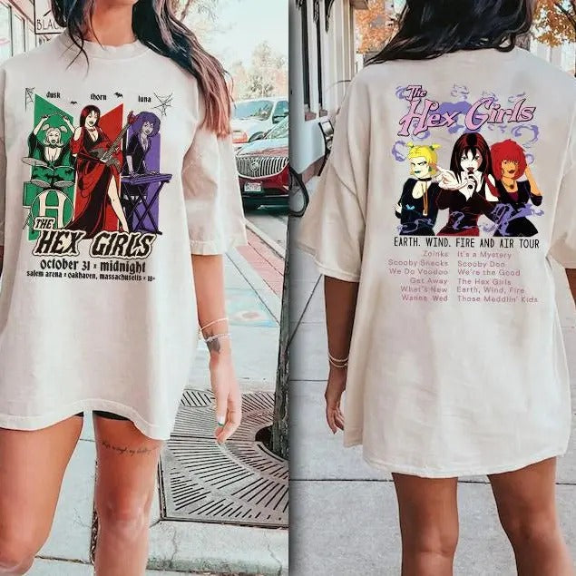Hex Rock Band Music Concert 2024 Halloween Retro 90s - Adult & Kids T-Shirts, Sweatshirts & Hoodies apparel design preview 1