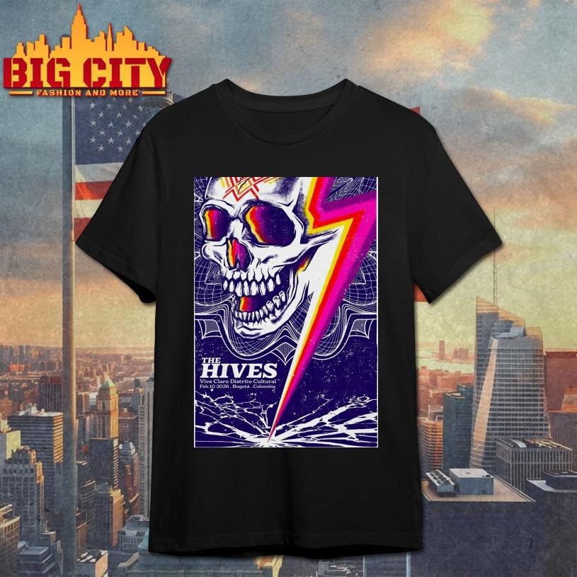 The Hives Bogotá Colombia Feb 10 2026 Poster - Adult & Kids T-Shirts, Sweatshirts & Hoodies apparel design preview 1