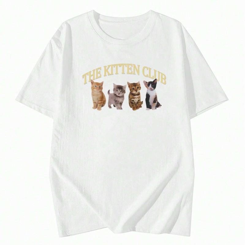 Kitten Club" Adorable 4 Cats Y2k Funny Cat Vintage - Adult & Kids T-Shirts, Sweatshirts & Hoodies apparel design preview 1