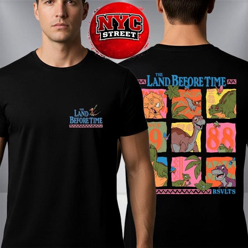 The Land Before Time Prehistoric Pals Two Sided - Adult & Kids T-Shirts, Sweatshirts & Hoodies apparel design preview 1