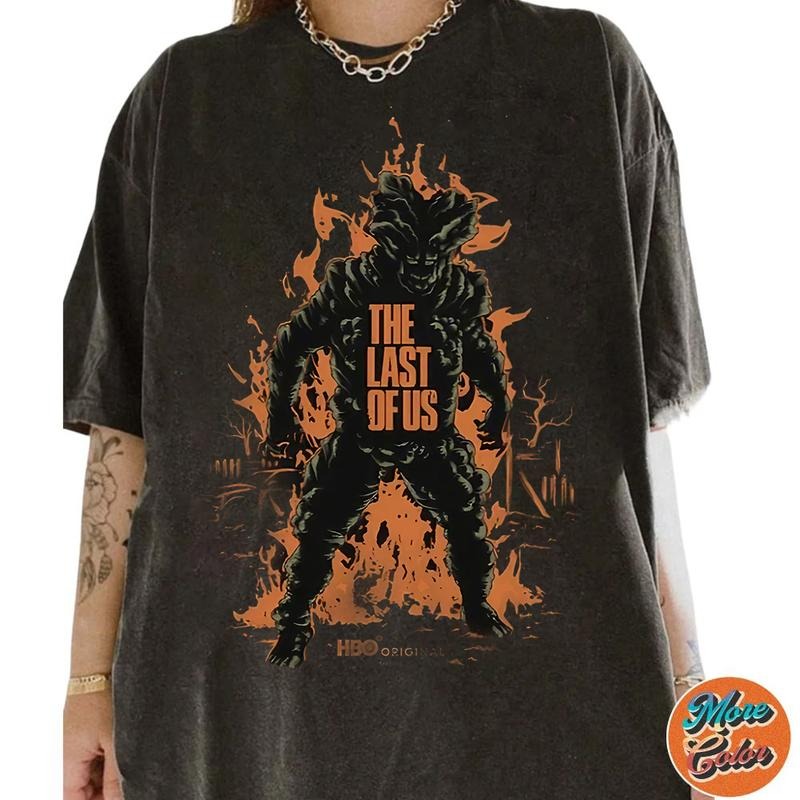 Last Us Logo Movie Cotton Crew Neck Size S 4XL - Adult & Kids T-Shirts, Sweatshirts & Hoodies apparel design preview 1