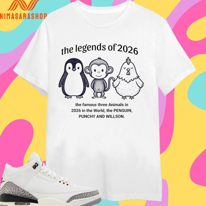 The Legends Of 2026 Famous Three Animals In World - Adult & Kids T-Shirts, Sweatshirts & Hoodies apparel design preview 1