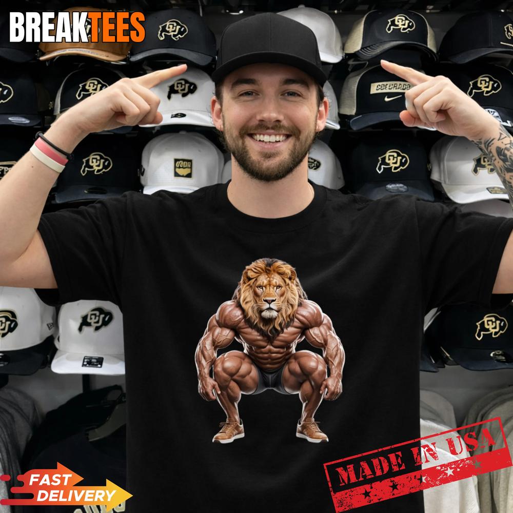 The Lion Doesn't Wipe Funny Gen Z Joke Raunchy Meme - Adult & Kids T-Shirts, Sweatshirts & Hoodies apparel design preview 1